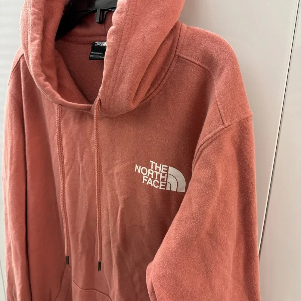 The‎ North Face Box NSE Men's Pink Long Sleeve Pullover Hoodie Medium